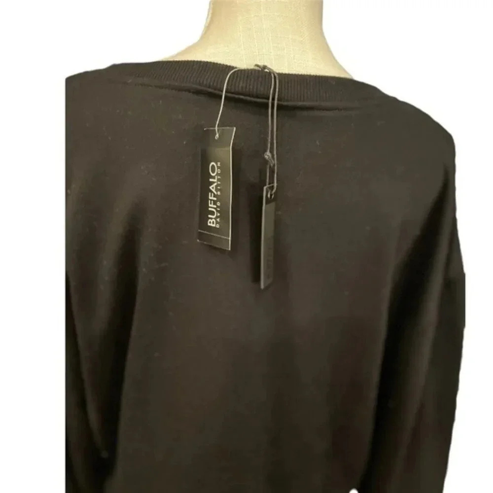 NWT DAVID BITTON BUFFALO SWEATSHIRTS BLACK/GOLD SIZE M - Picture 10 of 12